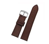 VFEBTSD 20mm 22mm Canvas Nylon Watchband Compatible With Breitling Seiko SKX007 SKX009 Citizen Water Ghost Sports Watch Strap Bracelet(Brown-silver A,23mm)