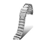 VFEBTSD 20mm Stainless Steel Strap Compatible With Seiko PROSPEX Series Small Monsters SRPH75K1/SRPD25K1 Watch Men Watchband Black(Silver)