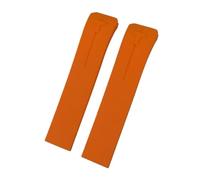 VFEBTSD 21mm Soft Silicone Rubber Watch Band Compatible With Tissot T-TOUCH T013 T047 T091 Black Orange Sport Waterproof Strap T Clasp(Orange)
