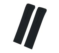 VFEBTSD 21mm Soft Silicone Rubber Watch Band Compatible With Tissot T-TOUCH T013 T047 T091 Black Orange Sport Waterproof Strap T Clasp(Black)