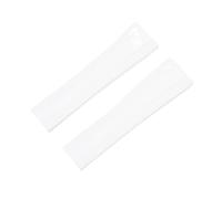 VFEBTSD 22-18mm 24-20mm FKM Soft Nature Fluoro Rubber Watchband Compatible With Breitling Strap For Superocean Navitimer Avenger Bracelet(White,Rosegold buckle,22-18mm)