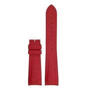 VFEBTSD 22mm 20mm Curved End Watchband Compatible With Tudor Black Bay 1958 Soft Silicone Waterproof Strap Rubber Bracelets Blue Green Watch(Red,22mm)