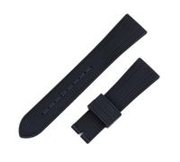 VFEBTSD 22mm Black Orange Red Armygreen Fluoro Rubber Watch Strap Compatible With Tudor BLACK BAY With Men's FKM Watchband(Black,SILVER BUCKLE_22MM)