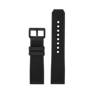 VFEBTSD 23mm 24mm Rubber Silicone Watch Strap Compatible With Car-tier London Tank CALIBRE W7100056 WGCA0010 WSCA0006 WSCA Citizen Sports Watchband(Black-black,23mm)