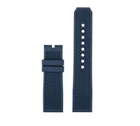 VFEBTSD 23mm 24mm Rubber Silicone Watch Strap Compatible With Car-tier London Tank CALIBRE W7100056 WGCA0010 WSCA0006 WSCA Citizen Sports Watchband(Blue-no clasp,23mm)