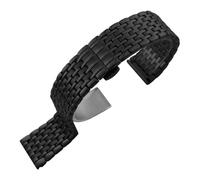 VFEBTSD 316 Stainless Steel Bracelets Watchband Compatible With Tissot T 1853 Silver Rose Golden Watch Strap Women Men(Black,14mm)