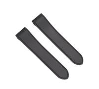 VFEBTSD Compatible With Cartier Santos100 Santos Silicone Rubber Watch Strap 100 Metal Buckle Watchband Men Soft Bracelet 23mm 25mm(Black-No buckle,25mm)