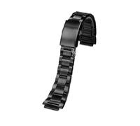 VFEBTSD Compatible With Casio 3299 AE1200/1300/1500 AE-1200 AE-1200wh AE-1300 Solid Stainless Steel Strap 18mm Fine MetalCompatible With Case Wristband(Black strap)