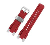 VFEBTSD Compatible With Casio MTG-B1000 MTG-B2000 Series Solid Steel Strap Stainless Steel Strap Blue Red Bottom MTG B2000 Mod Kit Metal Chain(Red silver buckle,MTG-B2000)