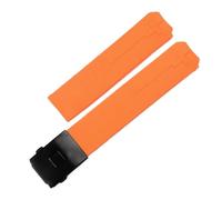 VFEBTSD Compatible With Tissot T-TOUCH T013 T047 20mm Soft Silicone Rubber Watch Band Black Orange Sport Waterproof Strap T091 T013420A(Orange-black,21mm)