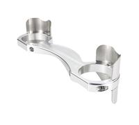 VFEBTSD Front Fork Brace Fork Stabilizer Aluminum Bracket Compatible With Honda Goldwing GL1800 2001-2017 F6B 2013-2016 Goldwing 1800(Type 1 silver)