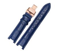VFEBTSD Genuine Leather Watch Strap Compatible With Tissot Tianwang Folli Follie Michael Kors MK Mk5774 Men Women Notch Watchband 16 18mm Wristband(Hot Pink,20mm-12mm)
