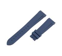 VFEBTSD Interface Natural Rubber Silione Watchband 22mm Compatible With Tudor Compatible With Black Bay 1958 GMT 41mm Pelagos Blue Green Sport MEN Strap(Blue-No buckle,No buckle)