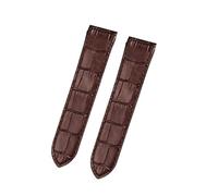 VFEBTSD Leather Watch Strap 20mm 23mm Compatible With Cartier Santos 100 Men's And Women's Folding Clasp Watchband(Brown NO Buckle,23mm)