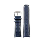 VFEBTSD Leather Watch Strap Compatible With Citizen Blue Angel Generation AT8020-54L/JY8078 Second Air Eagle Cowhide 22mm 23mm(Blue yellow silver,23mm)