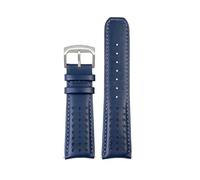 VFEBTSD Leather Watch Strap Compatible With Citizen Blue Angel Generation AT8020-54L/JY8078 Second Air Eagle Cowhide 22mm 23mm(Blue silver buckle,23mm)