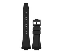 VFEBTSD Liquid Silicone Strap Compatible With Tissot PRX Series Quick Release Men Women Rubber Replacement Watch Band Bracelet 11mm 12mm(Black black,11mm)
