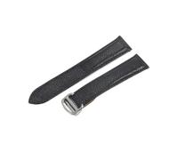 VFEBTSD Litchi Leather Strap Is Suitable Compatible With Cartier London Solo Series WSTA0029 WSTA0030 23mm For Men And Women(Black Silver,25mm)