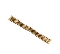 VFEBTSD Luxury Solid Stainless Steel Strap Compatible With Rolex For Jubilee Watch Band 13mm 17mm 20mm 21mm Curved End Metal Bracelet Accessories(Gold,13mm)