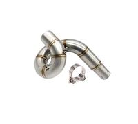 VFEBTSD Motorcycle Elbow Modified Middle Connect Link Tube Pipe Racing Escape Moto Compatible With QJMOTOR QJ600 SRK600 QJ600GS J600