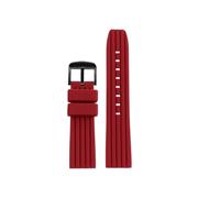 VFEBTSD New Silicone Rubber Sport Watchband Compatible With Breitling Watch Strap Avengers Challenger Yellow Wolf Super Ocean Culture Bracelet 22mm(Silver white)