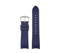 VFEBTSD Quick-release Rubber Strap Compatible With Rolex Submariner Water Ghost Yacht Log Sport Men's Waterproof Sweat Silica Gel Bracelet(Blue SK,20mm)