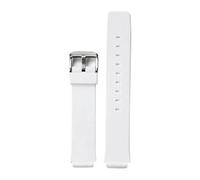 VFEBTSD Rubber Strap Compatible With Casio MQ-24 MW-59 Men Women Sport Waterproof Replace Watch Band Bracelet Accessories(White silver)