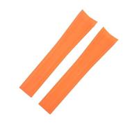 VFEBTSD Scissorable Fluororubber Substitute Emperor Rudder Compatible With Tudor Watch Strap 39mm 1958 Butterfly Folding Buckle Men Watchband 20mm(Orange-silver,20MM_3 GOLD BUCKLE)