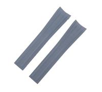 VFEBTSD Scissorable Fluororubber Substitute Emperor Rudder Compatible With Tudor Watch Strap 39mm 1958 Butterfly Folding Buckle Men Watchband 20mm(Grey-silver,20MM_2 SILVER BUCKLE)