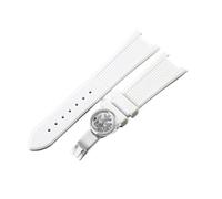 VFEBTSD Silicone Watch Strap Compatible With Patek Philippe 5711 5712G Watchband Special Interface Bracelet Accessories 25mm*13mm Men(A-white-silver)