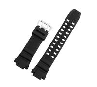 VFEBTSD Silicone Watchband Compatible With Casio G-SHOCK 5121 GW-3500B GW-3000B GW-2000 Men Black Orange Sport Band Strap Watch Accessories(Black-silver)