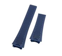 VFEBTSD Soft Rubber Watchband Compatible With TAG HEUER Strap Collection Unisex Breathable Classic 29x22mm Convex End CARRERA Wristband(Blue,29X22MM_SILVER BUCKLE)
