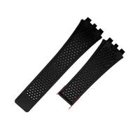 VFEBTSD Soft Silicone Watch Band Suitable Compatible With TAG HEUER Carrera Series watch Strap for Men's Concave Convex Interface Watchband Bracelet(Black-No buckle)