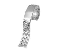 VFEBTSD Solid Stainless Steel Watch Strap Chain Compatible With Omega 007 Compatible With Seamaster Speedmaster Planet Ocean Sports Watchband Bracelet 20mm 22mm(9 Beads-Silvery,22mm)