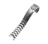 VFEBTSD Solid Stainless Steel Watch Strap Compatible With Omega Band Seahorse Super Series Men's Bracelet 18mm 20mm 22mm(3 strains steel,20mm)