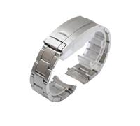 VFEBTSD Solid Stainless Teel Watchband Compatible With Rolex Daytona Oyster 21mm 20mm Perpetual Submariner Watch Strap For NH35 Bracelet(Frosted silver,20mm)