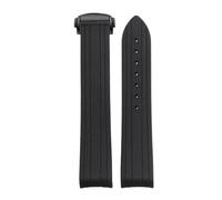 VFEBTSD Strap Compatible With Omega Compatible With Seamaster 300 150 600 Compatible With MoonSwatch Curved End Silicone Watch Band Diving Sport Folding Buckle Bracelet 20mm(Black black buckle)