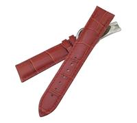 VFEBTSD Wacth Strap Compatible With Patek PP Philippe AQUANAUT Leather Black Brown Blue Colorful Watchband(Red,22MM_GOLDEN BUCKLE)