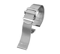 VFEBTSD Watch Accessories Folding Clasp 20 22mm Milanese Stainless Steel Mesh Band Best Compatible With IWC PORTOFINO FAMILY Series Strap(22mm)