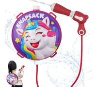 VFFNFF 2000ml Water Gun Backpack for Kids Cartoon Soaker Squirt Gun Water Blaster with Large Capacity Tank Adjustable Straps Toy for Summer Pool Beach Sand Toys Gifts for 3+ Years Boys Girls