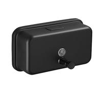 VFfotO 304 Stainless Steel Horizontal 1200ml Gold Brushed Black Hotel Hand Sanitizer Bottle Toilet Wall Mounted Soap Dispenser (Black 1200ml)