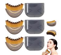 VFFWBB Lymphatic Contour Face Brush, 3 PCS Lymphatic Drainage Brush, Soft Bristles Lymphatic Drainage Massager, Portable Ergonomic Beauty Tool with Travel Case, Suitable for All Skin Types