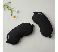 VFK by Xtrim Eye Mask for Sleeping with Adjustable Strap, Premium Sleeping Mask for Men, Women and Kids, Blind Fold for Comfortable Sleep, Travelling Sleep Mask, Sleeping Eye Mask (Pack of 2, Black)