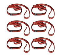 VFKENA 18MM Nylon Climbing Sling Runner 23KN CE2008/EN566 Strong Webbing Straps for Rock Climbing,Mountaineering, Rappelling, Swing, Yoga Hammock etc(Red, 120cm/ 48inch |Pack of 6)