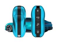 VFKJGNcgfb Car Key Case Shell Housing Compatible for Xiaomi SU7 Paint Same Key Cover Modified Decorative Green Accessories(Gulf Blue)