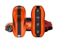 VFKJGNcgfb Car Key Case Shell Housing Compatible for Xiaomi SU7 Paint Same Key Cover Modified Decorative Green Accessories(Lava Orange)