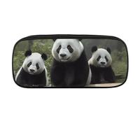 VFKLT Cute Panda Pencil Case Portable Pencil Pouch Pen Bag Pencil Bag Makeup Bag Storage Bag Pencil Box Cosmetic Bag for Women Men Office