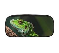 VFKLT Green Geckos Pencil Case Portable Pencil Pouch Pen Bag Pencil Bag Makeup Bag Storage Bag Pencil Box Cosmetic Bag for Women Men Office