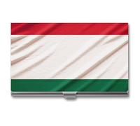 VFKLT Italy Flag Business Card Holder Pocket Slim Portable Metal Business Card Case Business Card Organizer Credit Card Wallet Multi Card Case for Men Women Travel Office, silver, One Size, Casual