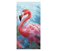 VFKLT Painted Flamingo Beach Towel Lightweight Microfiber Swim Pool Towel Soft Oversized Bath Towel Travel Blanket for Beach Yoga Gym Camping Women Men 31.5"x63"